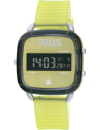Reloj digital de policarbonato con correa de silicona verde D-Logo Fresh